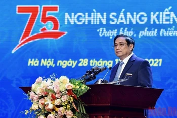 Thủ tướng Chính phủ Phạm Minh Chính phát biểu ý kiến tại Chương trình.