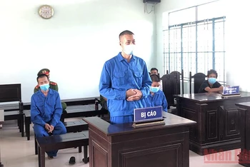 Bị cáo Đỗ Thanh Tuấn trả lời Hội đồng xét xử.