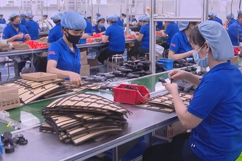 Sau khi đào tạo nghề, nhiều lao động nông thôn ở Hà Nam đã vào làm việc tại các khu công nghiệp với thu nhập ổn định. (Ảnh: Đào Phương)