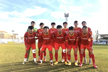 Đội hình xuất phát của đội tuyển nữ Việt Nam. (Ảnh: VFF)