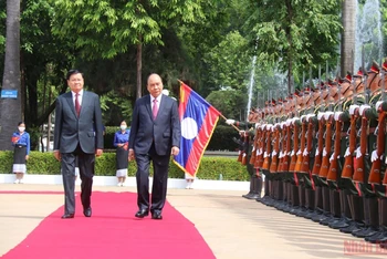 Chủ tịch nước Nguyễn Xuân Phúc thăm Lào từ ngày 9 đến 10/8/2021. (Ảnh: Xuân Sơn)