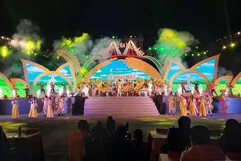 Lễ khai mạc Festival lúa gạo Việt Nam lần thứ 5 diễn ra tối 7/1 tại Vĩnh Long.