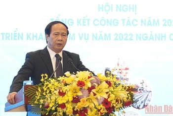 Phó Thủ tướng Lê Văn Thành phát biểu ý kiến chỉ đạo tại hội nghị.
