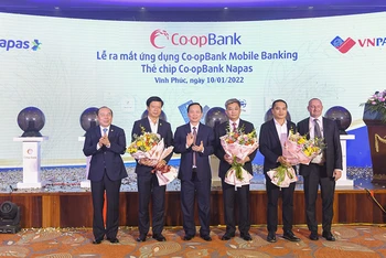 Lễ ra mắt thẻ chip Co-op Bank Napas tại Vĩnh Phúc vừa qua.