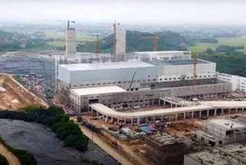 Dự án Nhà máy Điện rác Sóc Sơn. (Ảnh: Ngọc Khánh)
