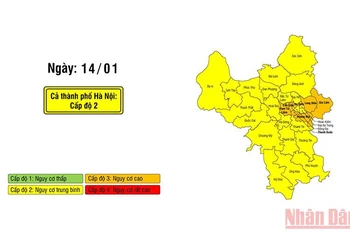 Diễn biến cấp độ dịch các quận, huyện của Hà Nội hơn 2 tháng qua