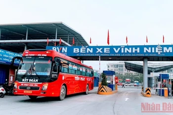 Bến xe khách Vĩnh Niệm tại Hải Phòng, một bến xe khách mới, hiện đại và khá lớn sẽ được hoạt động trở lại từ ngày 18/1 sau thời gian tạm dừng do trong khu vực có cấp độ dịch Covid-19 là vùng đỏ.