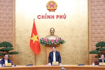 Thủ tướng Phạm Minh Chính phát biểu chỉ đạo cuộc họp.
