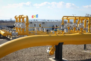 Đường ống phân phối khí đốt của Moldova. (Ảnh: Reuters)