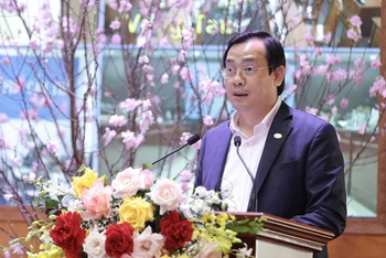 Ông Nguyễn Trùng Khánh, Tổng cục trưởng Tổng cục Du lịch phát biểu tại hội thảo. (Ảnh: Bộ Văn hóa, Thể thao và Du lịch). 