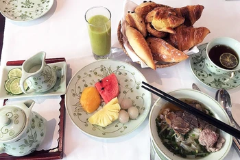 Bữa sáng tại khách sạn Sofitel Legend Metropole Hà Nội do 1 du khách đánh giá là "Bữa sáng mơ ước" trên Tripadvisor (Ảnh: Tripadvisor)