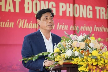 Thứ trưởng Nguyễn Ngọc Đông phát biểu tại lễ phát động.