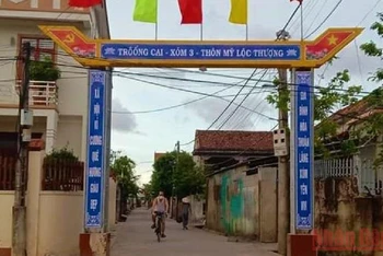 Thôn Mỹ Lộc Thượng, xã An Thủy, huyện Lệ Thủy (Quảng Bình), nơi xảy ra vụ tai nạn về điện làm 3 người thương vong.
