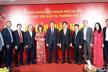 Phó Chủ tịch UBND TP Hà Nội Nguyễn Mạnh Quyền tại buổi làm việc với HPA ngày 7/2.