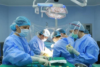 Phẫu thuật ghép gan tại Bệnh viện Trung ương Quân đội 108.