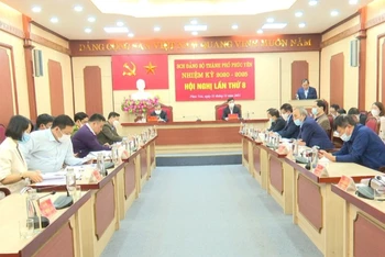 Ban Chấp hành Đảng bộ thành phố Phúc Yên họp bàn thúc đẩy công tác kiểm tra, giám sát.
