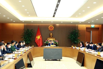 Phó Thủ tướng Phạm Bình Minh chỉ trì cuộc họp. (Ảnh: VGP/Hải Minh)