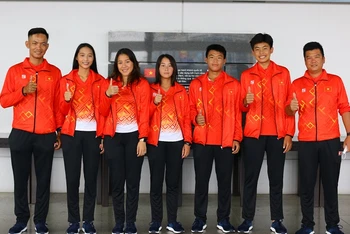 Đội tuyển quần vợt trẻ Việt Nam đặt quyết tâm cao tại Vòng sơ loại Junior Davis Cup/Junior Billie Jean King Cup khu vực châu Á-Thái Bình Dương năm 2022. (Ảnh: Liên đoàn Quần vợt Việt Nam)