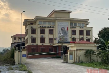 Trụ sở Cục Quản lý thị trường tại Ninh Bình nơi ông Trần Duy Tuấn làm việc trước khi bị khởi tố.