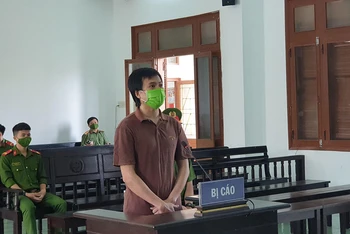 Bị cáo Phạm Duy Anh tại phiên tòa sơ thẩm TAND tỉnh Phú Yên.