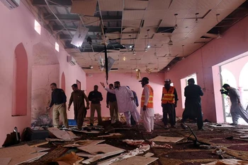 Hiện trường một vụ nổ tại thánh đường tại Quetta, Pakistan, năm 2019. (Ảnh: Reuters)