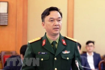 Thượng tá Hồ Anh Sơn, Phó Giám đốc Viện Nghiên cứu Y dược học quân sự - Học viện Quân y. (Ảnh: TTXVN)