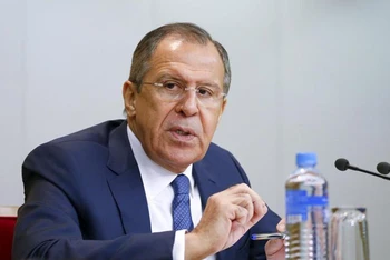 Ngoại trưởng Nga Sergey Lavrov. (Ảnh: Reuters)