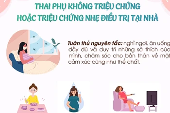 Một trang trong Sổ tay chăm sóc sức khỏe thai phụ trong dịch Covid-19