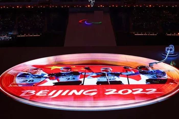 Lễ bế mạc Paralympic mùa đông Bắc Kinh năm 2022. (Ảnh: Tân Hoa Xã)