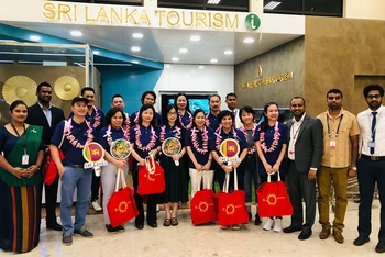 Đoàn FAM Trip của Việt Nam sang Sri Lanka. (Ảnh: Đại sứ quán cung cấp)