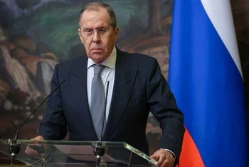 Ngoại trưởng Nga Sergei Lavrov. (Ảnh: Bộ Ngoại giao Nga/Reuters)