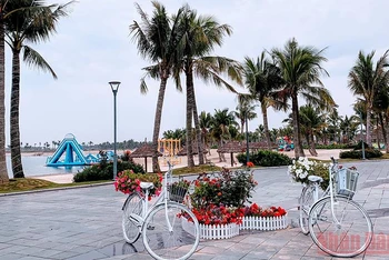 Bãi biển nhân tạo tại Khu du lịch quốc tế Đồi Rồng sẽ là một điểm hấp dẫn du khách trong mùa du lịch biển Đồ Sơn năm 2022.