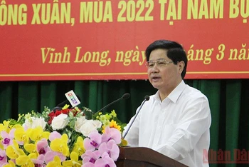 Thứ trưởng Lê Quốc Doanh phát biểu chỉ đạo hội nghị.