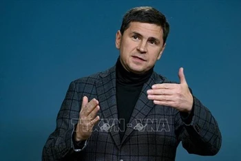 Cố vấn Chánh văn phòng Tổng thống Ukraine, ông Mikhailo Podolyak. (Ảnh: TTXVN)