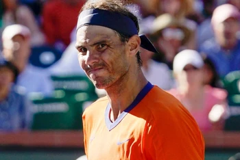 Nadal bại trận ở chung kết Indian Wells Masters. (Nguồn: AP)