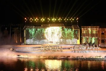 Khu vực Đảo ký ức Hội An, nơi diễn ra lễ khai mạc Năm du lịch quốc gia - Quảng Nam 2022.