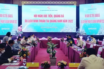 Hội nghị xúc tiến, quảng bá du lịch Ninh Thuận tại Quảng Nam năm 2022.