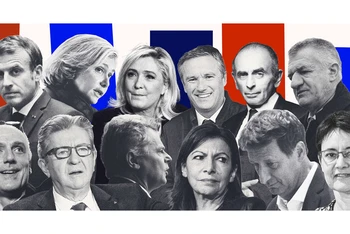 Chưa có cuộc tranh luận trực tiếp trên truyền hình giữa các ứng cử viên. (Ảnh: Le Monde)