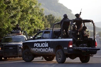 Lực lượng an ninh ở bang Michoacan, Mexico. (Nguồn: Reuters/Vietnam+)