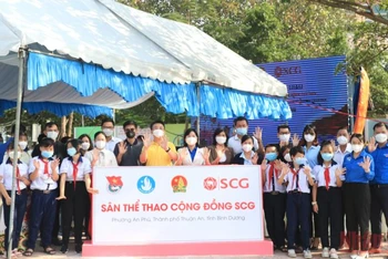 Khánh thành công trình thanh niên Sân thể thao cộng đồng “SCG Outdoor Gym”.