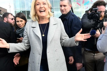 Nhà lãnh đạo cánh hữu kỳ cựu của Pháp Marine Le Pen. (Nguồn: AFP/TTXVN)
