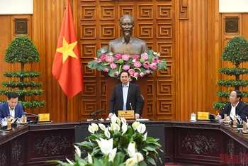 Thủ tướng Phạm Minh Chính chủ trì cuộc họp.