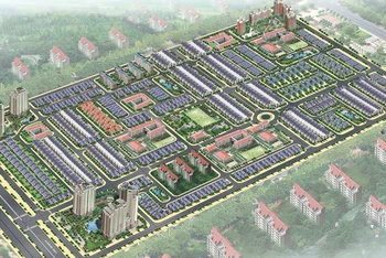 Phối cảnh dự án khu dân cư Long Tân-Phú Thạnh.