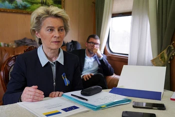 Chủ tịch Ủy ban châu Âu (EC) Ursula von der Leyen. (Ảnh: Reuters)