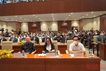Quang cảnh Hội nghị “Cục Hải quan Thành phố Hồ Chí Minh và cộng đồng doanh nghiệp đồng hành, chung tay phục hồi kinh tế”.