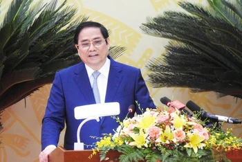 Thủ tướng Chính phủ Phạm Minh Chính phát biểu ý kiến chỉ đạo tại Lễ kỷ niệm 30 năm Ngày tái lập tỉnh Ninh Thuận.