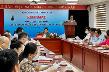 Khai mạc vòng chấm sơ khảo Giải Báo chí quốc gia lần thứ XVI-năm 2021