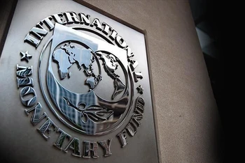 Biểu tượng của IMF. (Ảnh: Anadolu)