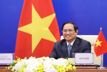 Thủ tướng Phạm Minh Chính phát biểu tại Hội nghị cấp cao lần thứ 4 khu vực châu Á-Thái Bình Dương về Nước.