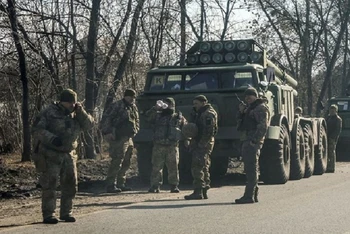 Binh sĩ Ukraine tại khu vực Kharkov (Nguồn: Reuters)